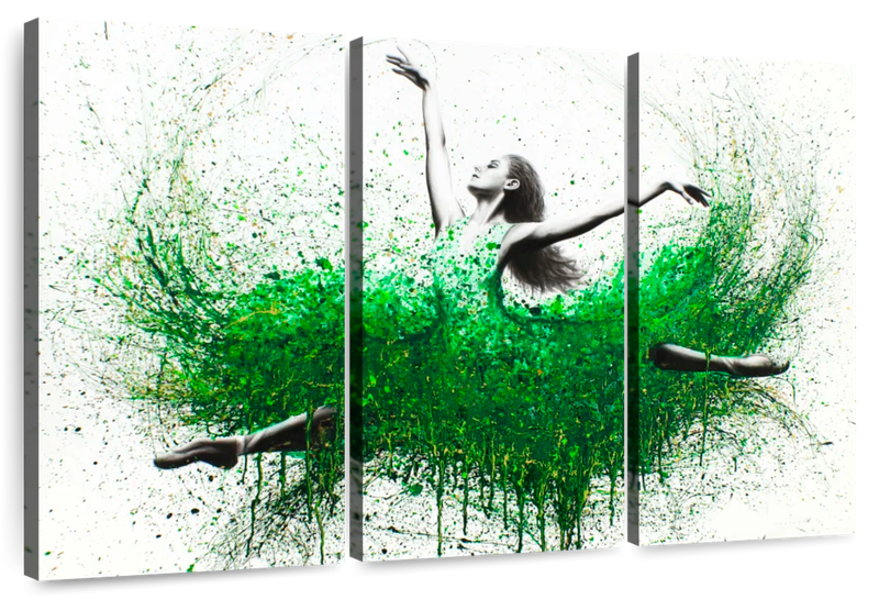 Canvas Art - Pride Perseverance 3 Piece Abstract Painting Canvas Wall Art