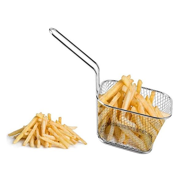 Stainless Steel Fryer Basket - Mini French Fries Serving Basket