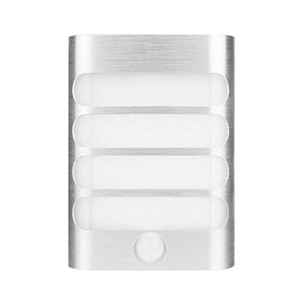 Silver Rechargeable Motion Sensor LED Walllight