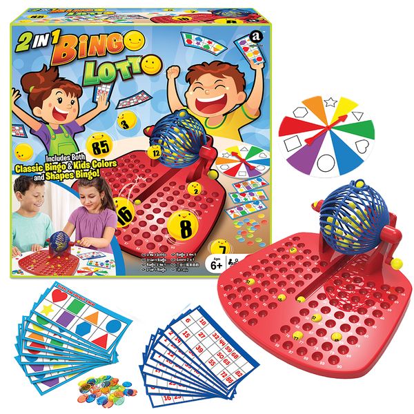 Ambassador 2-in-1 Bingo - Classic Bingo &amp; Colour &amp; Shapes Bingo