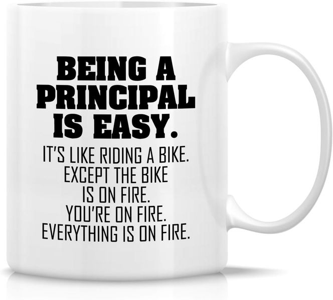 Being Principal Is Easy Christmas Birthday Teacher Educator Gift Mug