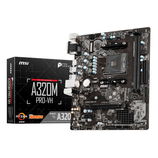 Msi A320M Pro-Vh Amd Am4 M-Atx Gaming Motherboard