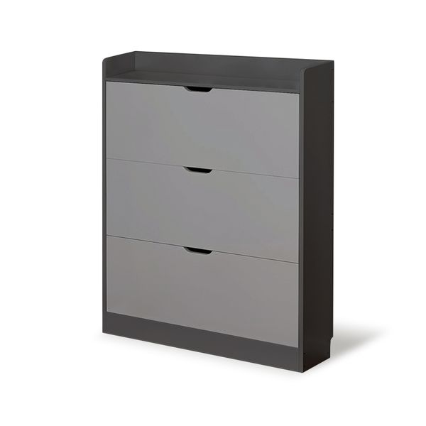 100cm Three-Layer Flip-Top Shoe Cabinet - Large Capacity, Space Saving