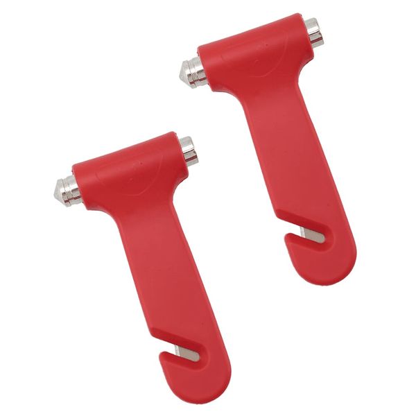 Two Multi-Functional 2-in-1 Car Hammers Rescue Hammers, Window Breakers