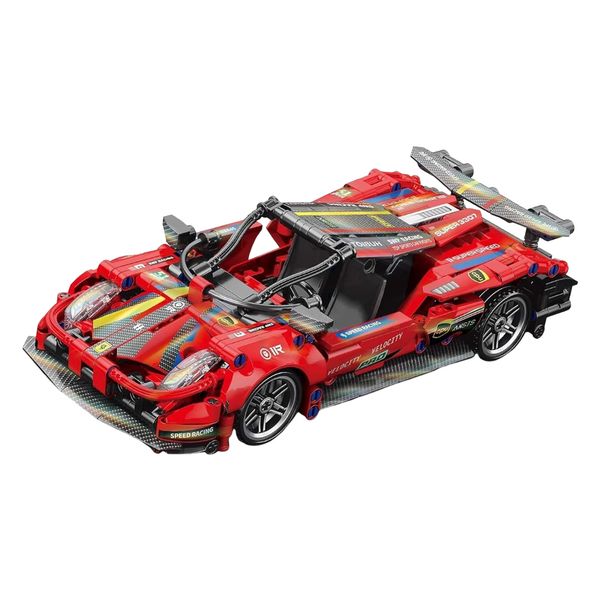 Racing Car Building Blocks Set 513pcs Pull Back Sports Car Model Toy 1:18