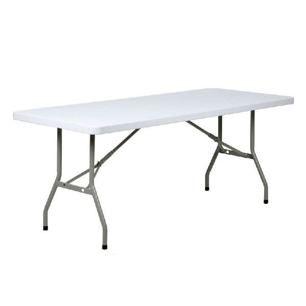 1.8 Meter Portable Folding Trestle Table - White