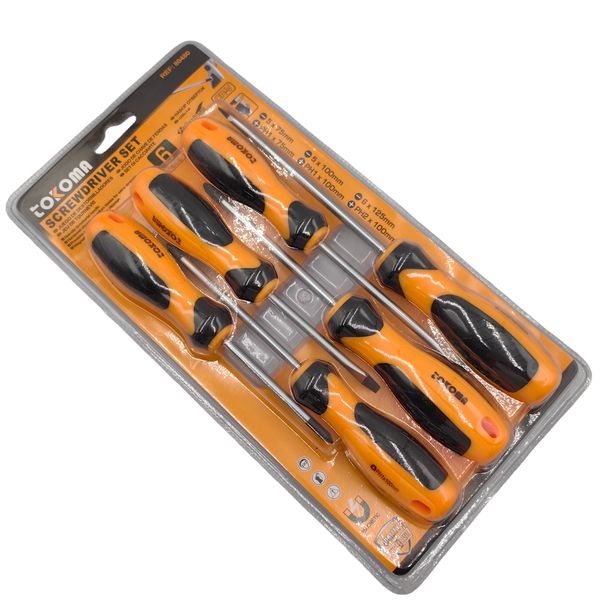 Tokoma 6-Piece Magnetic Screwdriver Set