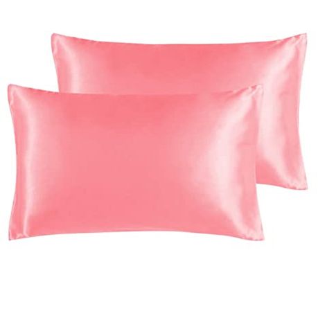 pink and white pillow cases