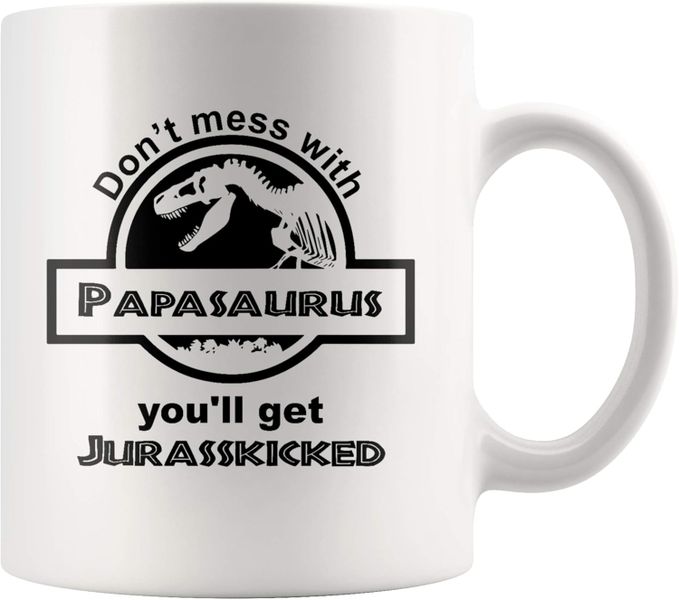 Pappasaurus-Father's day-Mother's day-Valentines-Christmas Mug