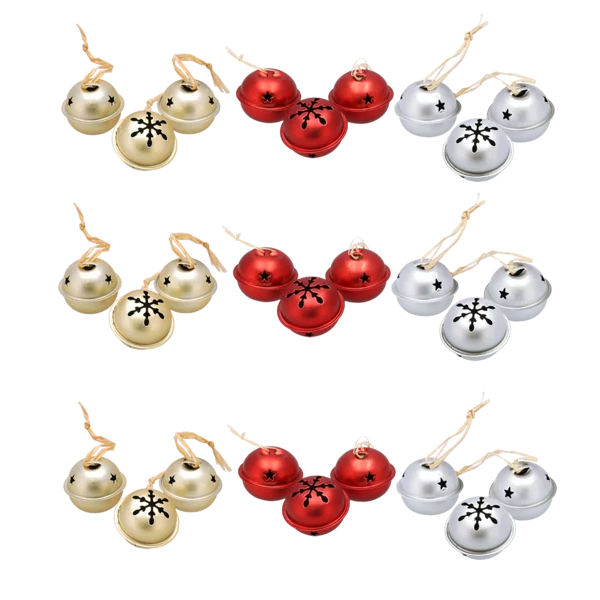 Grace Pack Christmas Tree Decoration Bells 36 Pack