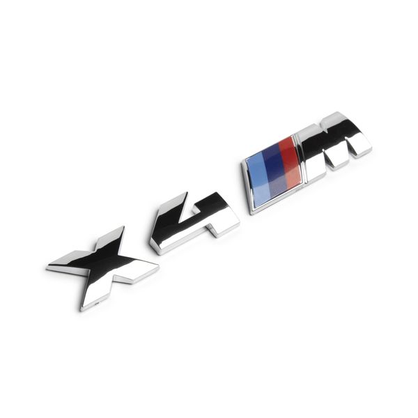 X4m-Gs,bmw X4m M Power Badge-Gloss Silver