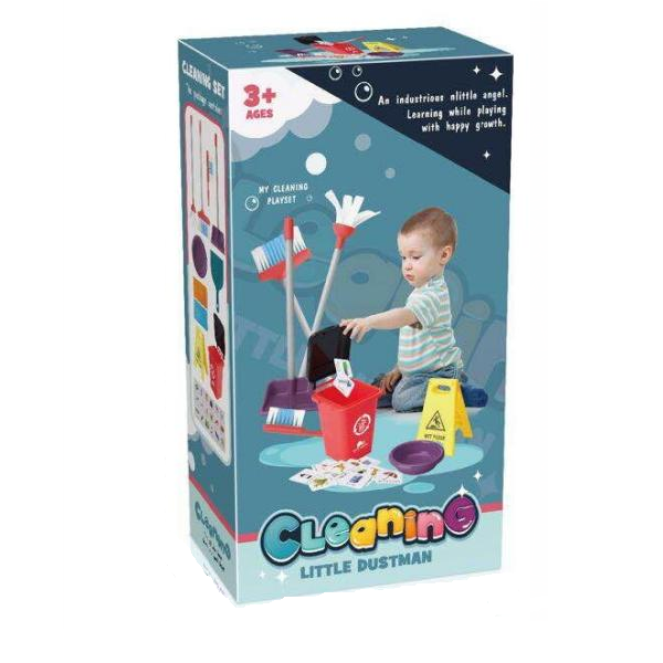 Little Dustman Cleaning Set For Kids - 14 Pieces
