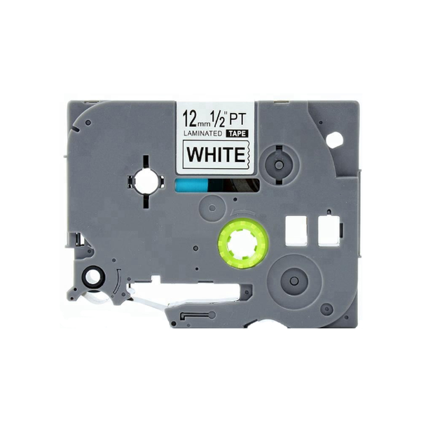 BROTHER TZ-231 Compatible (12mm x 8m Black on White)Laminated Label Tape