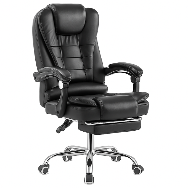 Office Chair - PU Leather - Massager Desk Chair - Ergonomic Executive Chair
