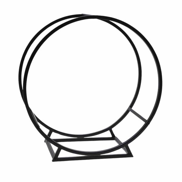 Round Iron Wood Holder