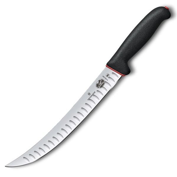Victorinox Fibrox Dual Grip Fluted Edge Curved Butcher Knife - 25cm