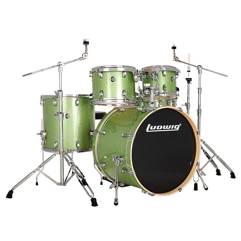 Ludwig 5-Piece Element Evolution Drumset With Hardware - Mint