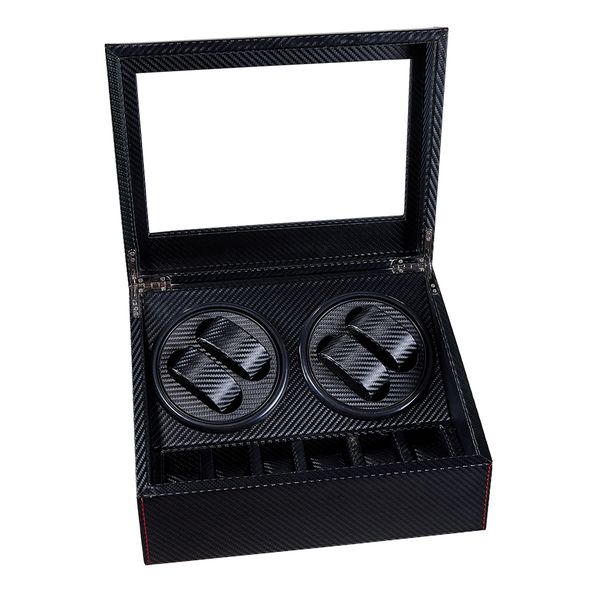 Electric Watch Box Automatic Winding Box - Black