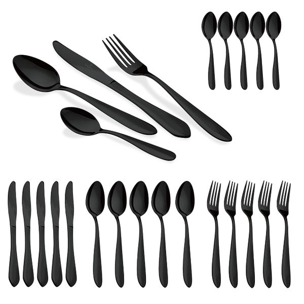 Berlinger Haus Cutlery Set - Black Mirror -24-Piece