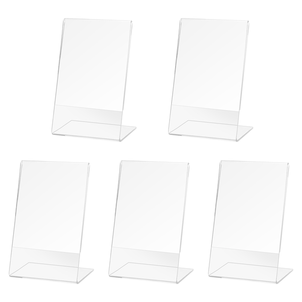 Acrylic Plastic Message Board Menu Holder for Business Poster 5Piece
