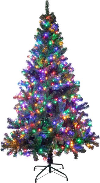 St Charles Traditional Christmas Tree feat Multicolored String Lights 270cm