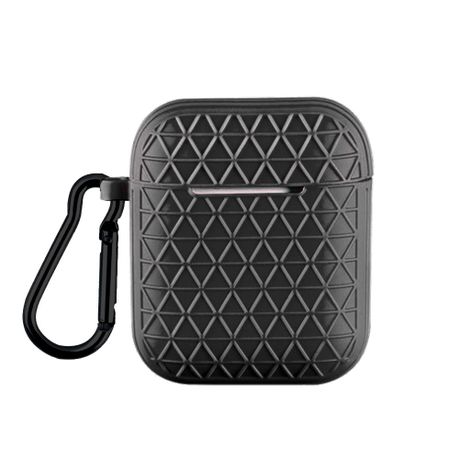 Black Grid Airpods Case