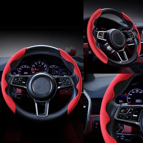Car Steering Wheel Cover, Universal 2 Pack Carbon Fiber Anti-skid Segmented  Car Steering Wheel Protector For Auto/truck/suv/van Steering Wheels Acces