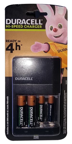 Duracell Hi-Speed Charger with Batteries - 4 hours