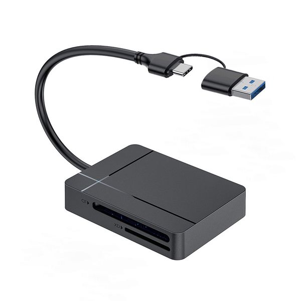 4 In 1 USB3.0 Memory Card Reader SD TF MS CF Compact Flash Card Adapter