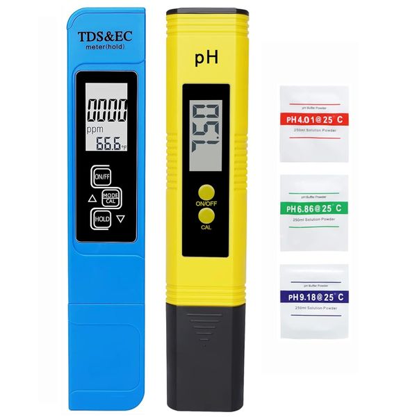 Digital pH And TDS Meter Kits, 0.01pH High Accuracy Pen Type pH Meter 2%