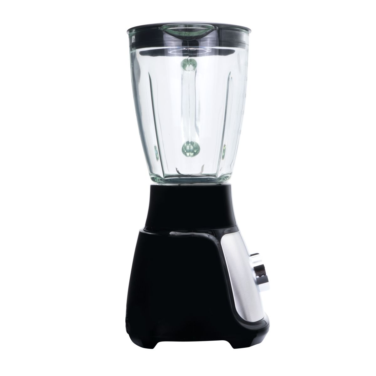 Elektra 500W Glass Stainless Steel Blade Jug Blender - Black