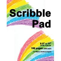 Scribble Pad: 8.5" X 11", Drawing Scribble Pad, 100 pages, Durable Soft ...