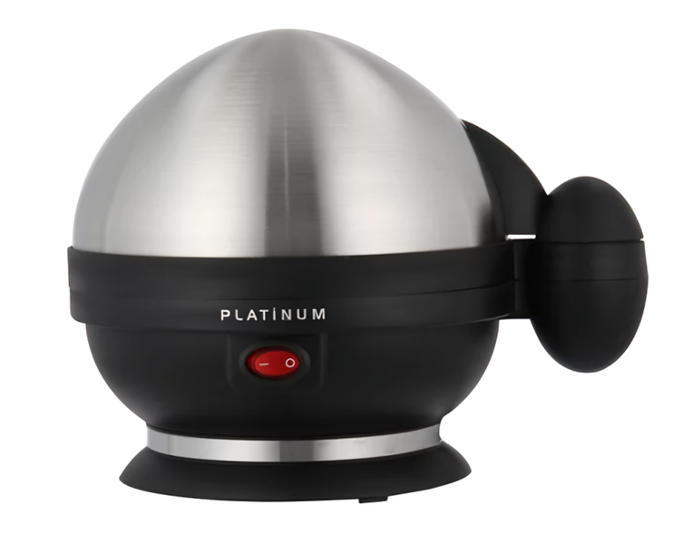 Platinum Black &amp; Silver Egg Boiler 320W