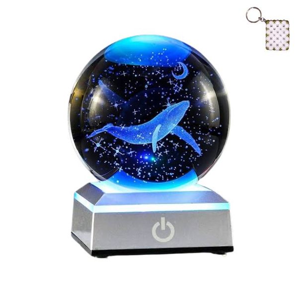 3D Crystal Ball LED Light And A Keyholder