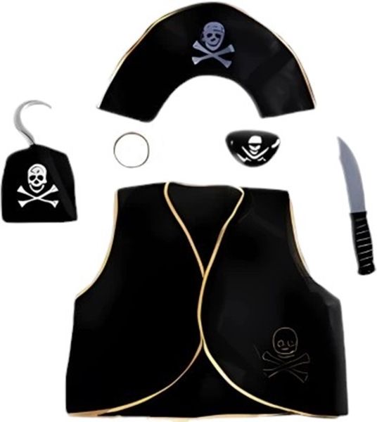 6 Piece Pirate Dress Up Set