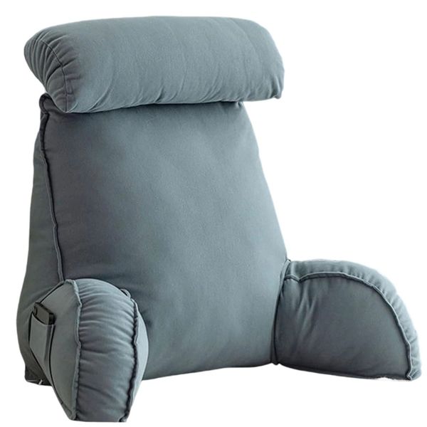 Reading Pillow Bed Chair Pillow with Arms Headrest Bed Rest Back Pillows