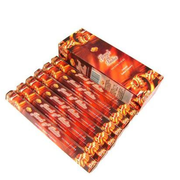 Sac Jewel of India Incense Sticks (6 Packs of 120 Sticks)