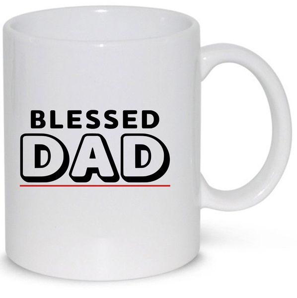 Blessed Dad Birthday Christmas Gift Coffee Mug (11Oz Standard Mug)