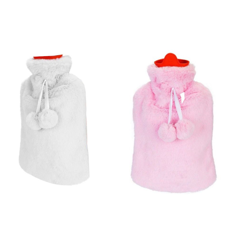 2L Hot Water Bottle with Plush Fleece Cover 2 Pack Shop Today. Get it