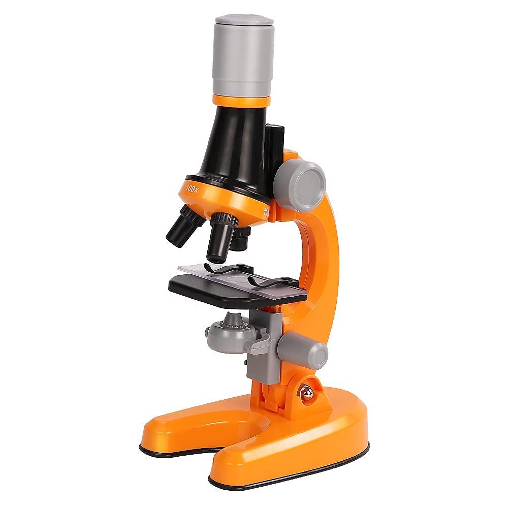 Kids Science Microscope Toy Kit with Box Education Scientific Toys