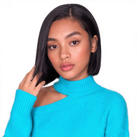 Golden Perfect 8 Inch Full Frontal Straight Wig-Glueless Wig Seamless