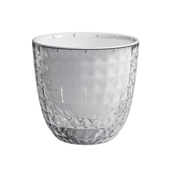 Decorative Self-Watering Flowerpot, Minimalist Design, Green, 11 cm