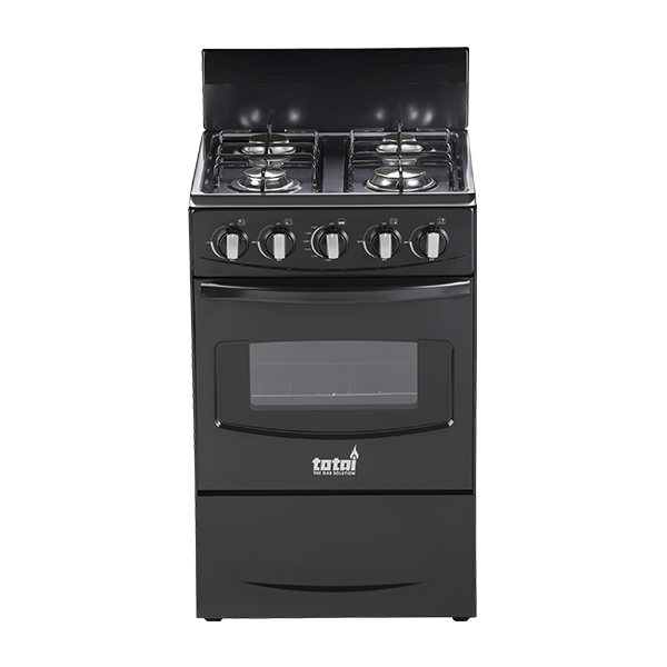 Totai 03/T300ABF - 4 Burner Gas Stove With Flame Failure Device - Black