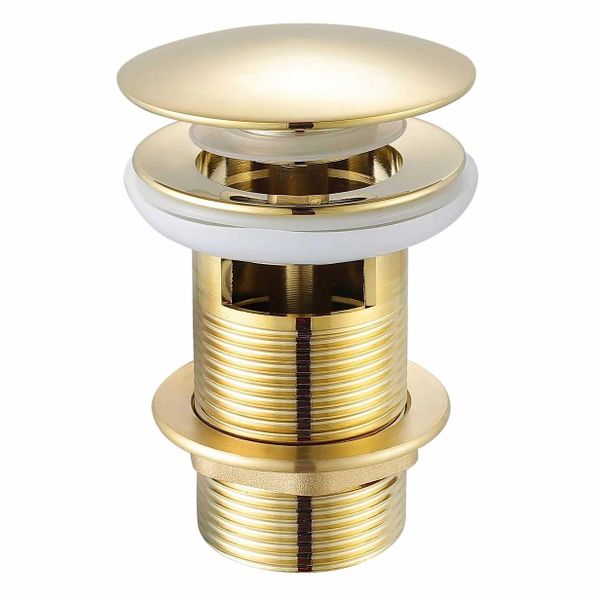 Kessler Basin Pop Up Waste 32mm Slotted Brushed Gold