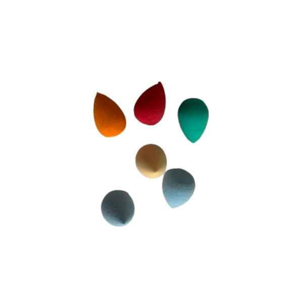 Assorted colour Mini Make Up Sponges 2 Piece