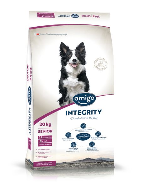 Amigo Pet Food - Integrity - Sensitive - Senior All Breeds 20Kg