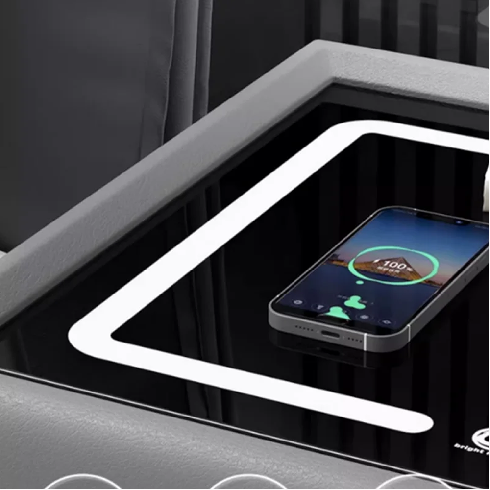 Smart Bedside Table With Speaker Wireless Charging - 40x40x46cm