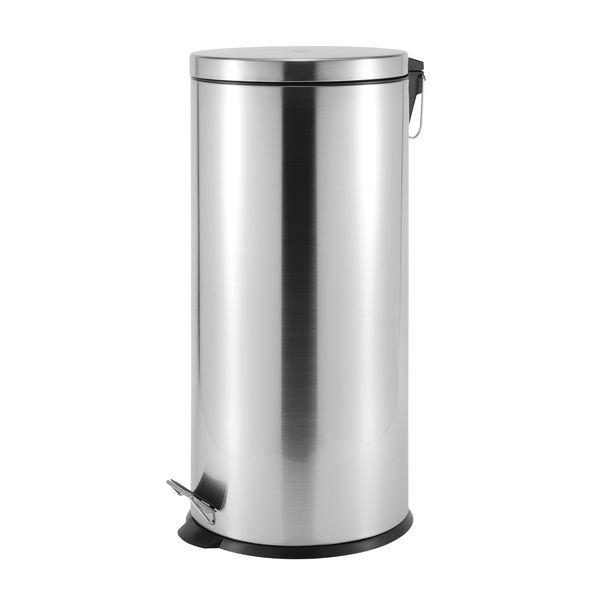 Casa Roma 30L S/S Pedal Bin - Soft Close Lid - Silver