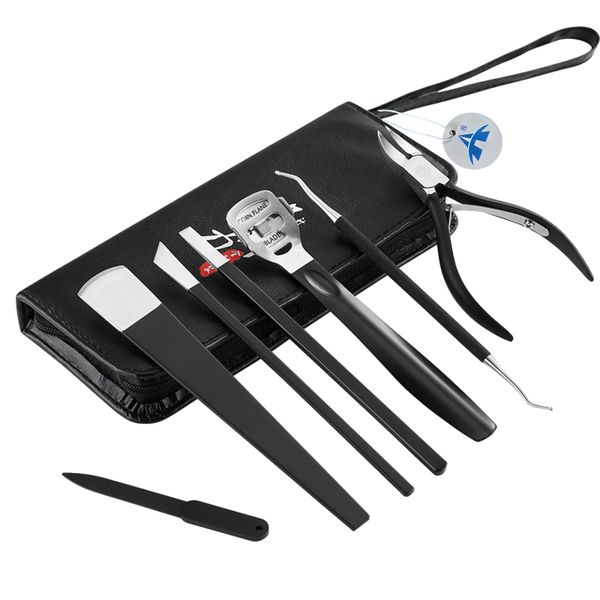 Alanes Stainless Steel Tools for Dead Skin Removal with Storage Bag