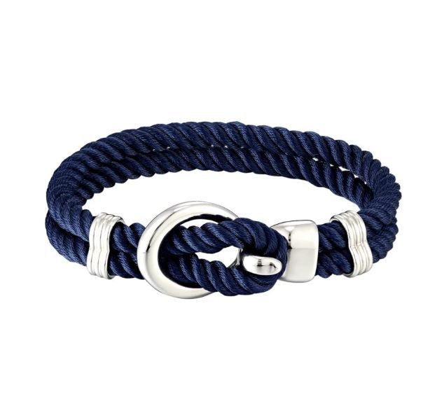 Men's/Women's Nautical Survival Rope Chain Bracelet - Navy